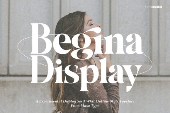 Begina Display Font for Web Design