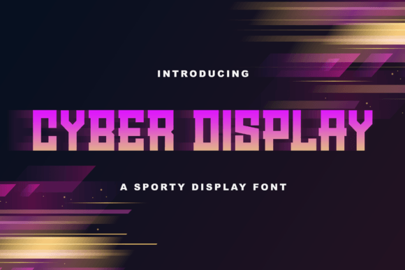 Cyber Display Font for Creative Projects