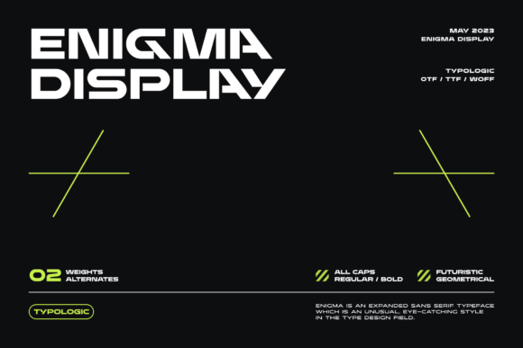 Enigma Display: Bold Typography for Impact
