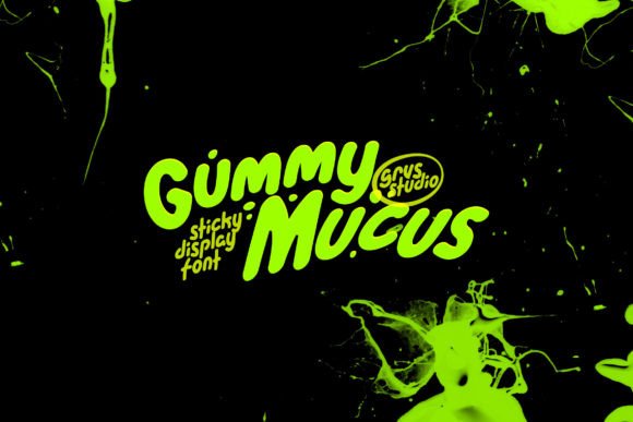 Gummy Mucus Funny Display Font