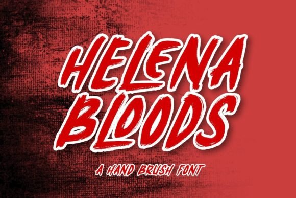 Helena Bloods Font for Halloween Branding