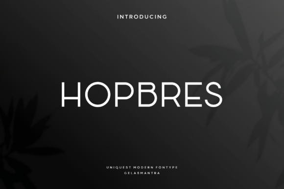 Hopbres Font for Creative Makers