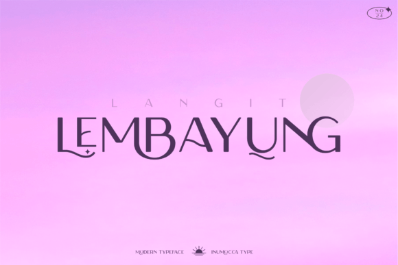 Langit Lembayung: A Stylish Display Font
