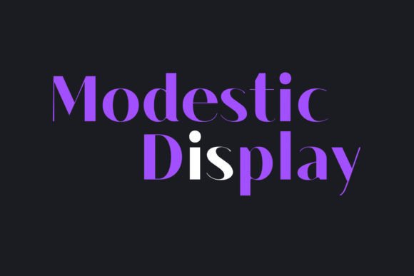 Modestic Display: A Modern Font for Campaigns