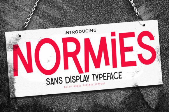 Normies: A Textured Sans Serif for Creative Projects