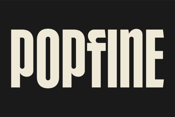 Popfine Font for Creative Makers