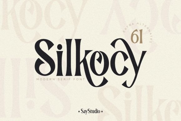Silkocy: A Bold Serif Font for Impactful Campaigns