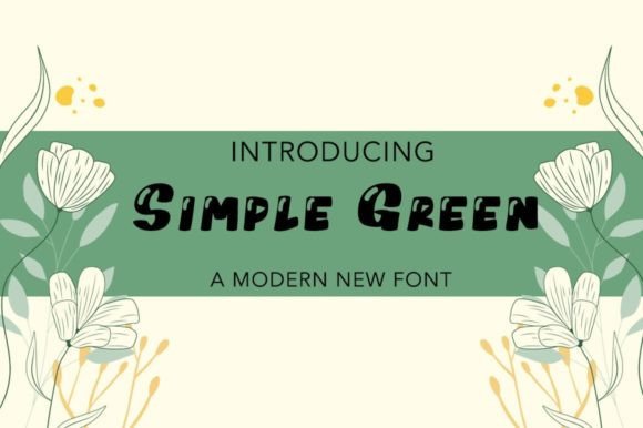 Simple Green Font for Business Branding